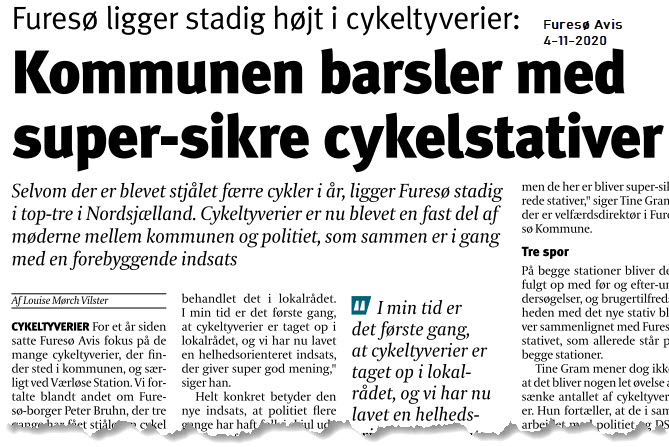 Kommune barsler med super-sikre cykelstativer